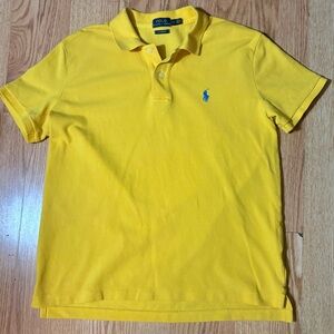 NWOT Polo Ralph Lauren Yellow Iconic Polo Shirt Size Large $118